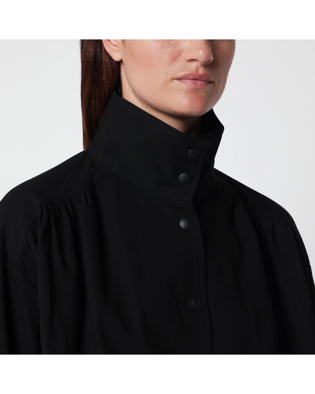 Source Unknown Black High-Neck Shirt