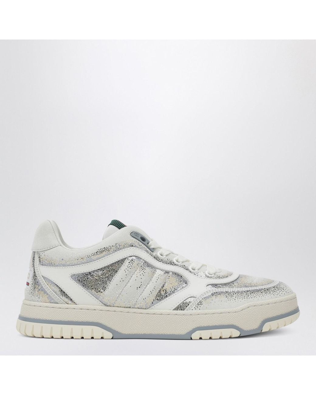 Gucci White Re-Web Glitter/ Gradient Sneakers