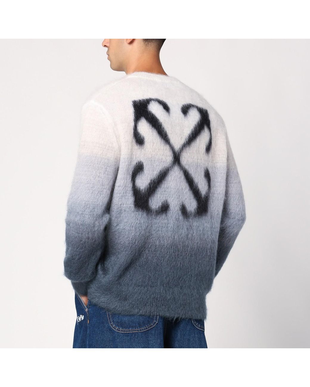 OFF-WHITE モヘアニットセーター Sサイズ 80h12 OFF-WHITE オフ