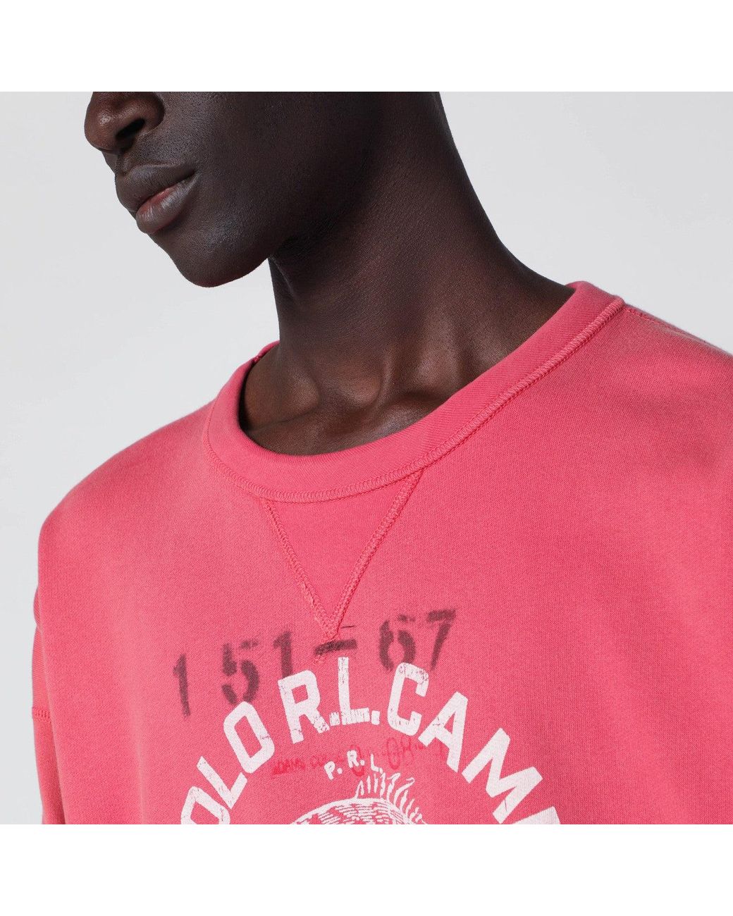 Polo Ralph Lauren Red Light Sweatshirt With Logo Print for men