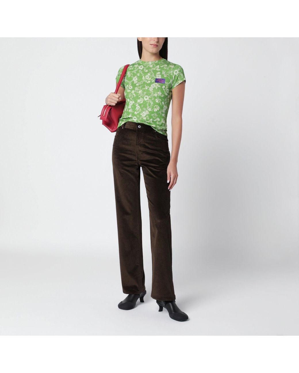 Loewe Black Cotton Corduroy Trousers