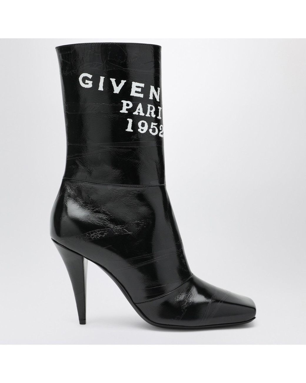 Givenchy Black Heeled Ankle Boots 'Square'