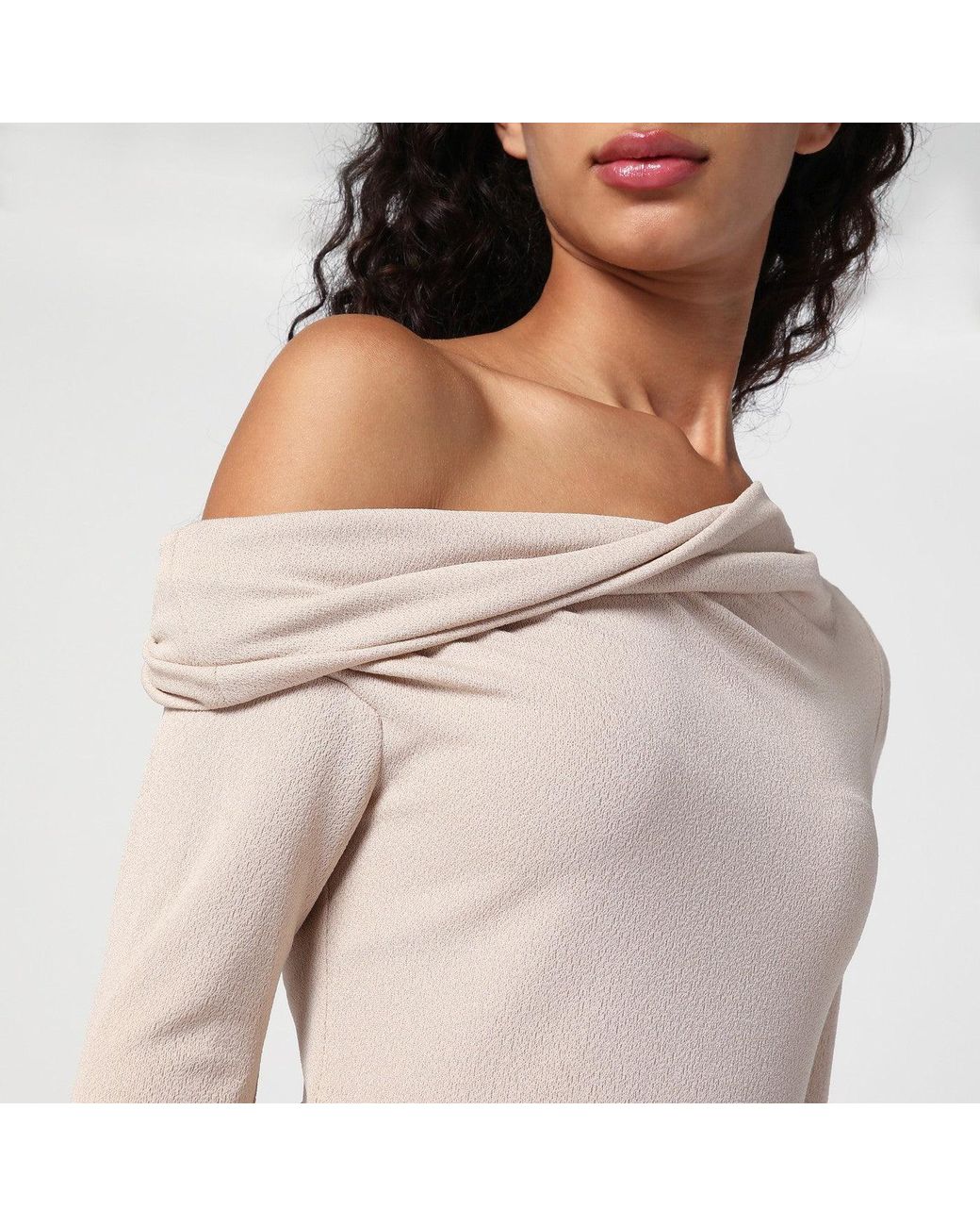 Givenchy Natural Sweater With Bare Shoulder