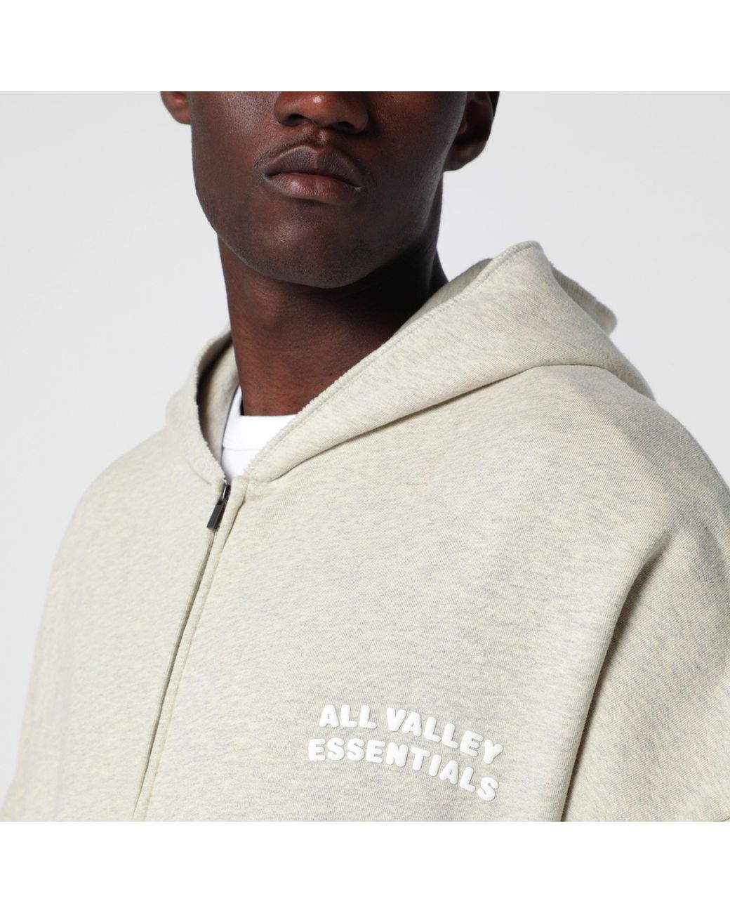 Fear Of God Natural Mélange 90's Zip-Up Hoodie for men