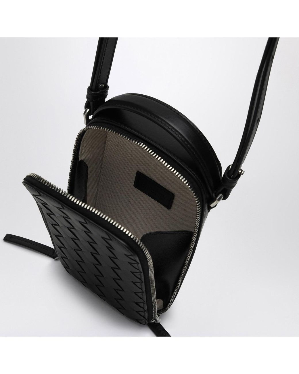 Étui Pour Smartphone Getaway En Intrecciato Noir Bottega Veneta pour homme en coloris White