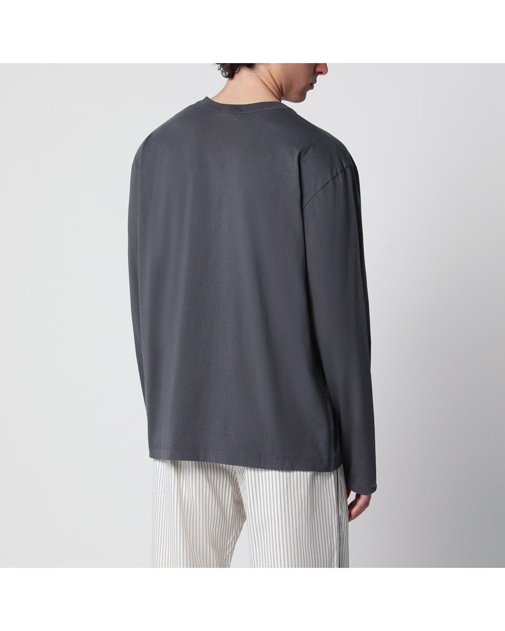 Tekla Gray Washed Short-Sleeve T-Shirt for men