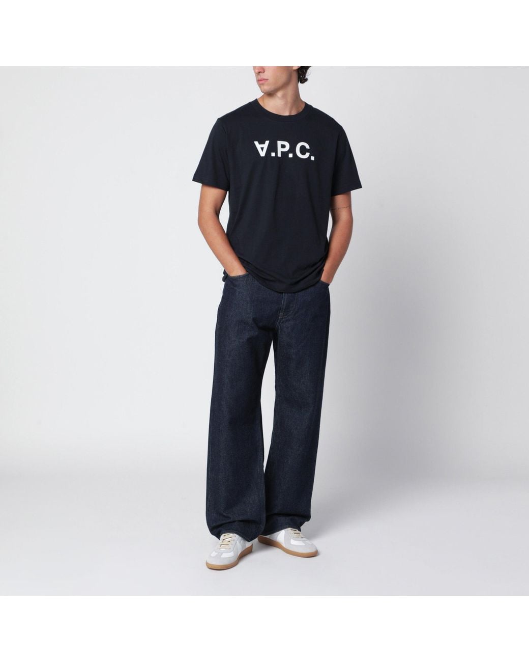 A.P.C. Black Standard Grand Cotton T-Shirt for men