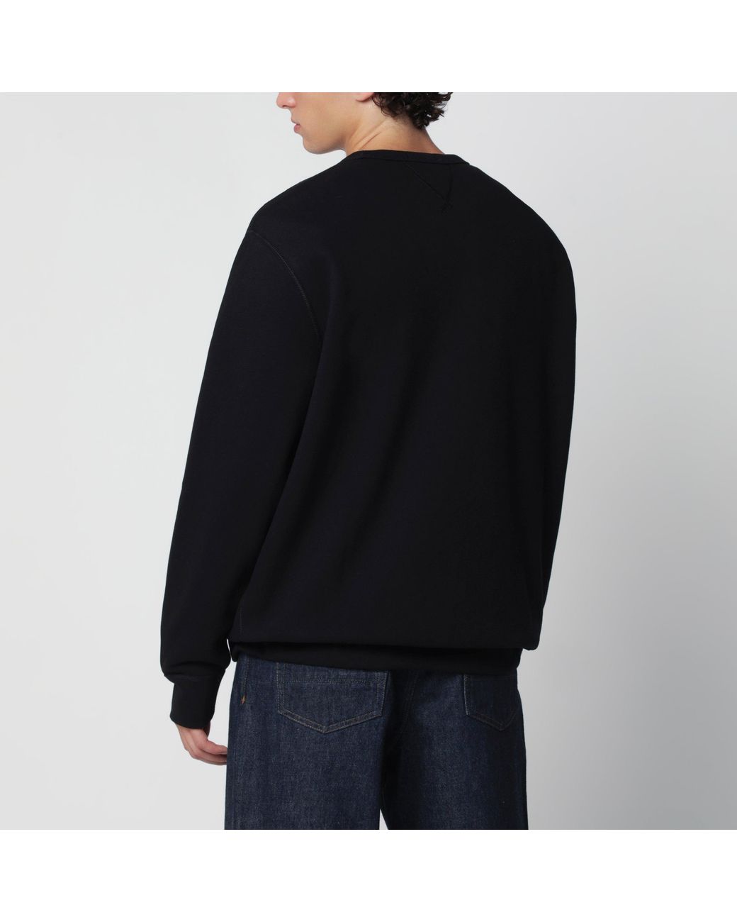 Polo Ralph Lauren Black Cotton-Blend Crewneck Sweatshirt for men