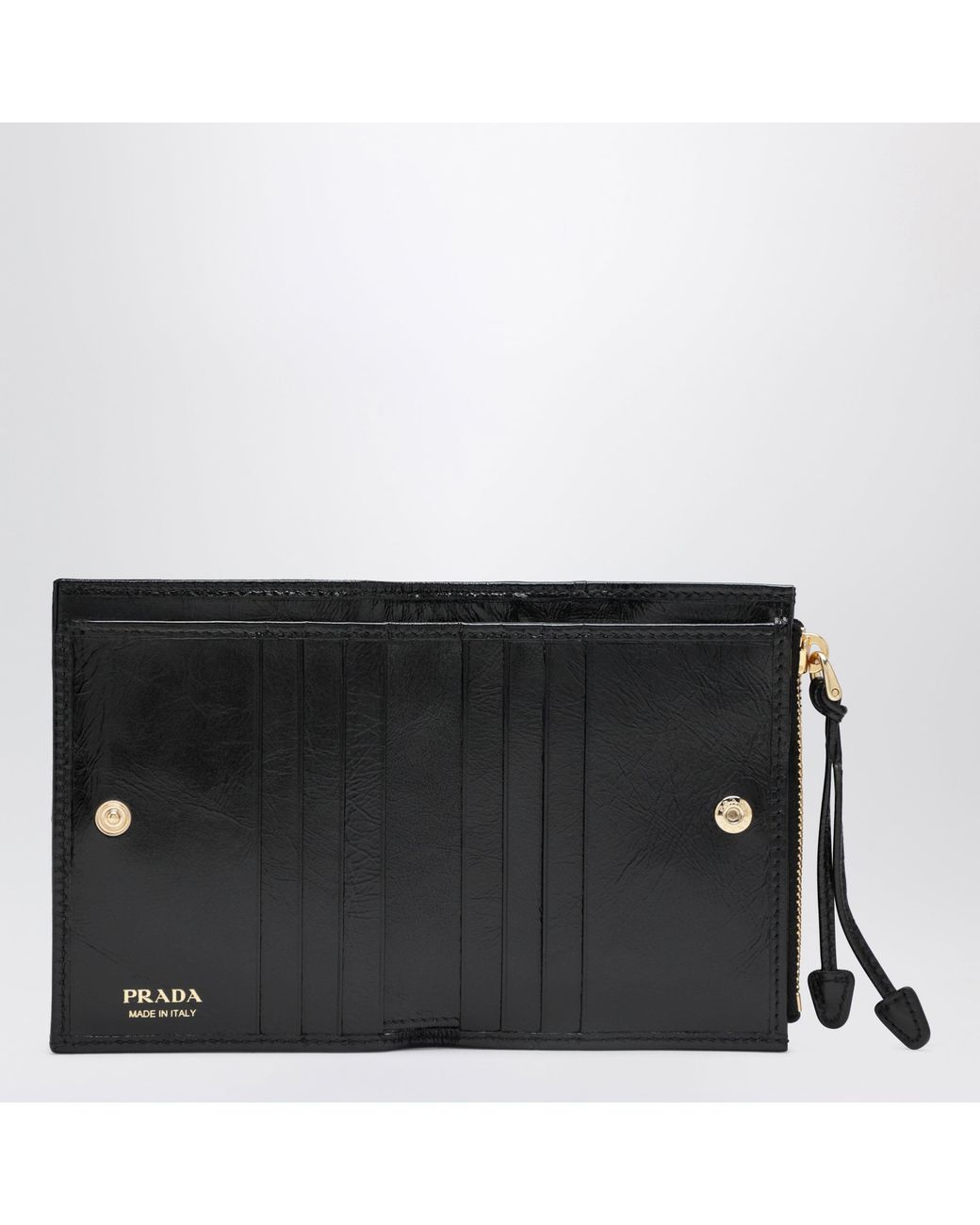 Prada Black Small Leather Wallet