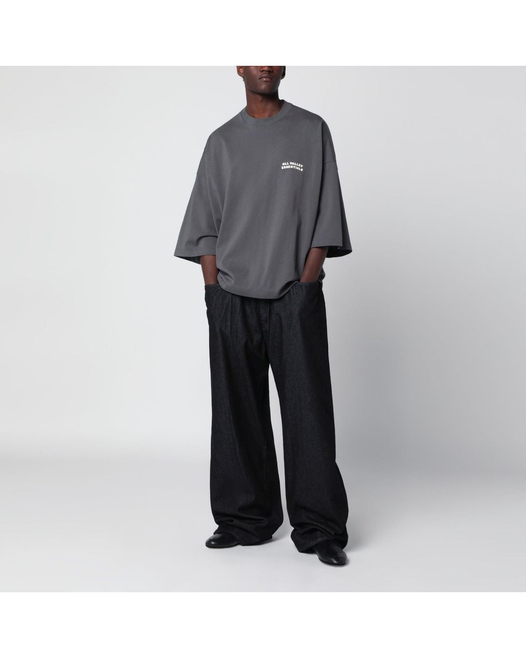 Fear Of God Gray Cotton Merch T-Shirt for men