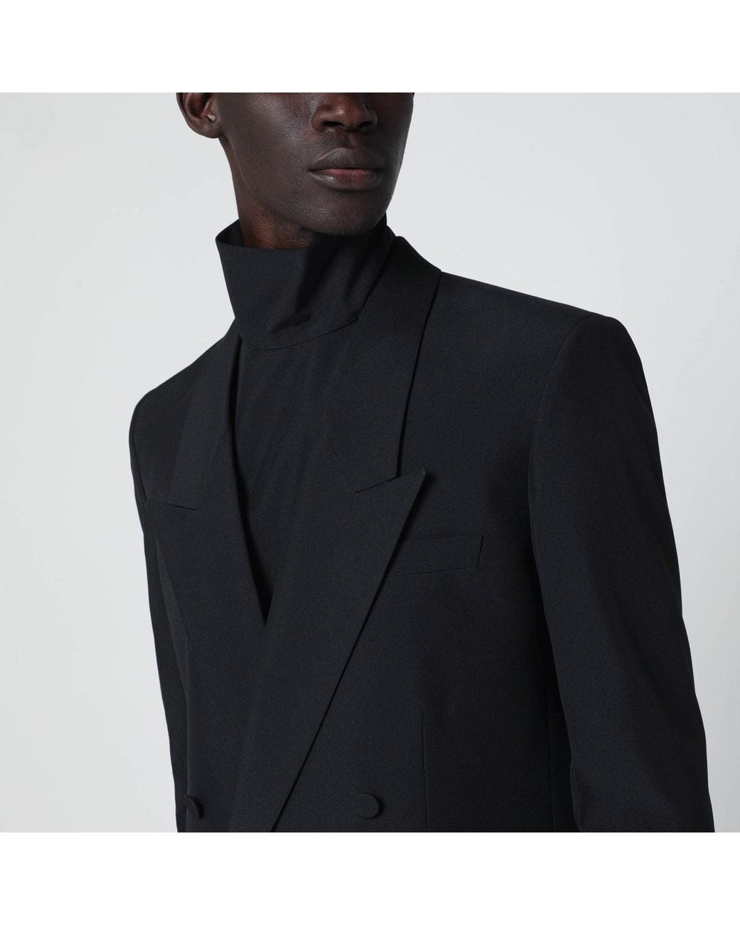Gucci Black Double-Breasted Jacket for men