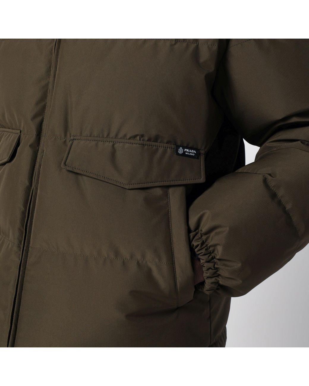 Prada Brown Forest Medium Down Jacket for men