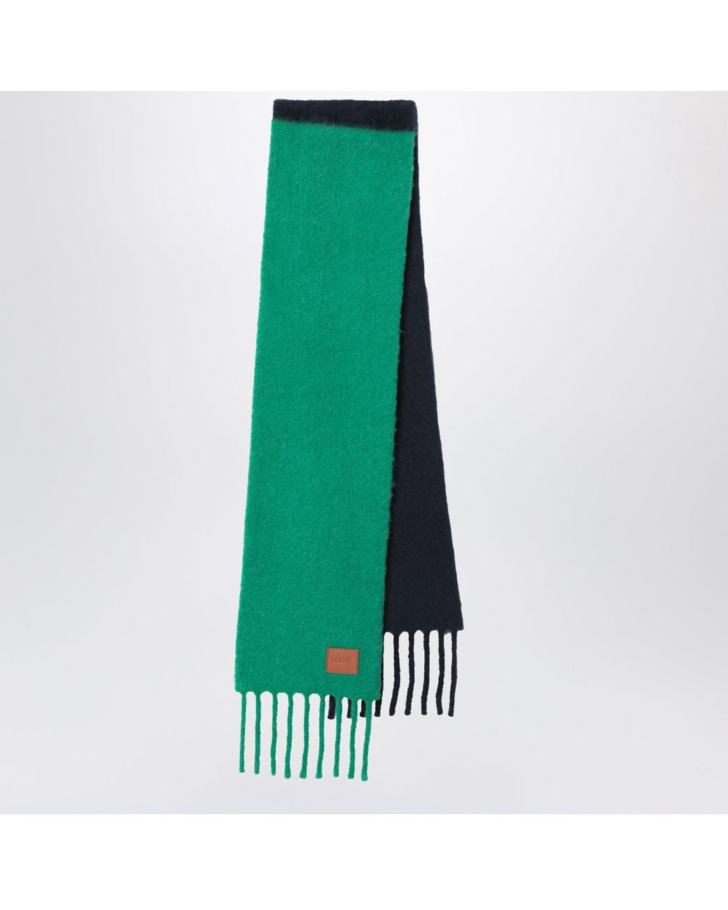 Loewe Green Two-Tone Scarf for men