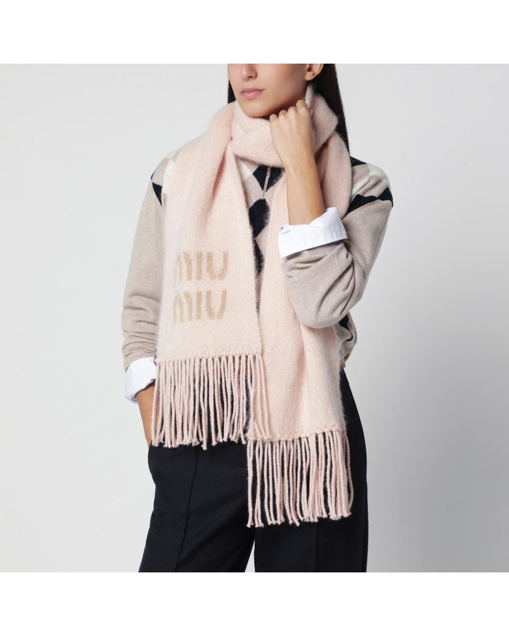 Sciarpa di Miu Miu in Pink