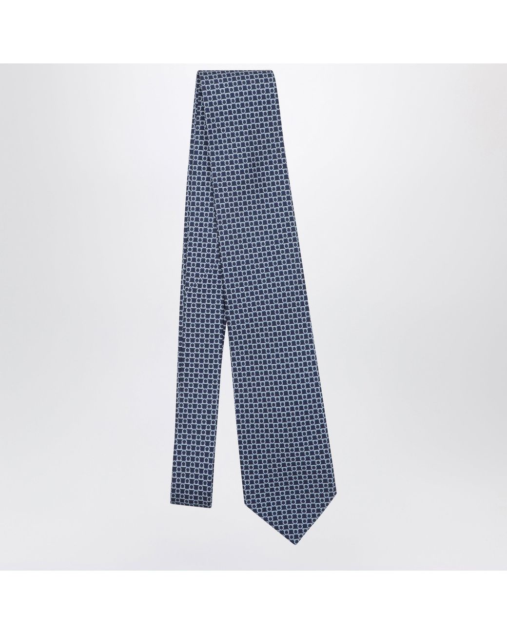 Cravatta Gancini Blu di Ferragamo in Blue da Uomo