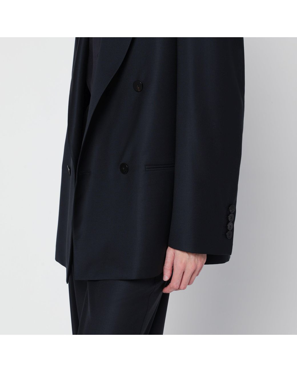 Gucci Blue Double-Breasted Japan Wool Jacket