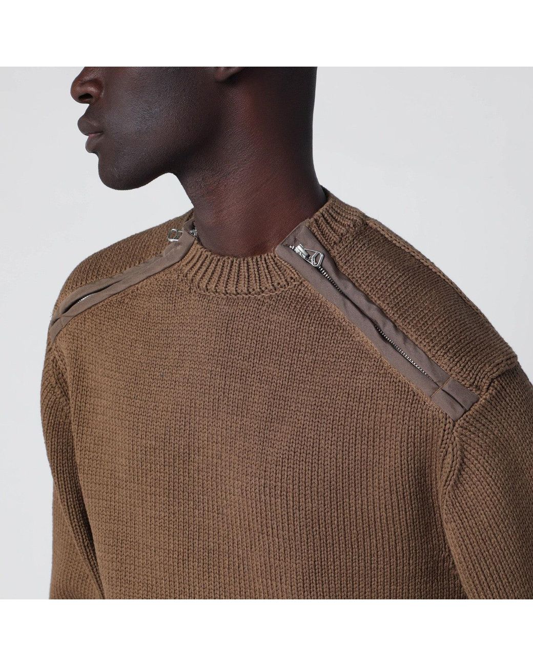 OAMC Brown Dark Cotton Sweater for men