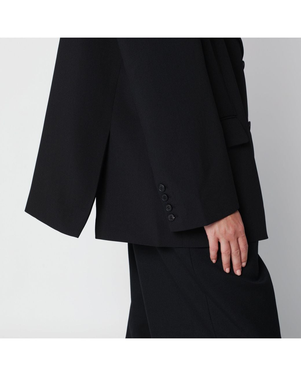 Frankie Shop Black Bea Single-Breasted Jacket