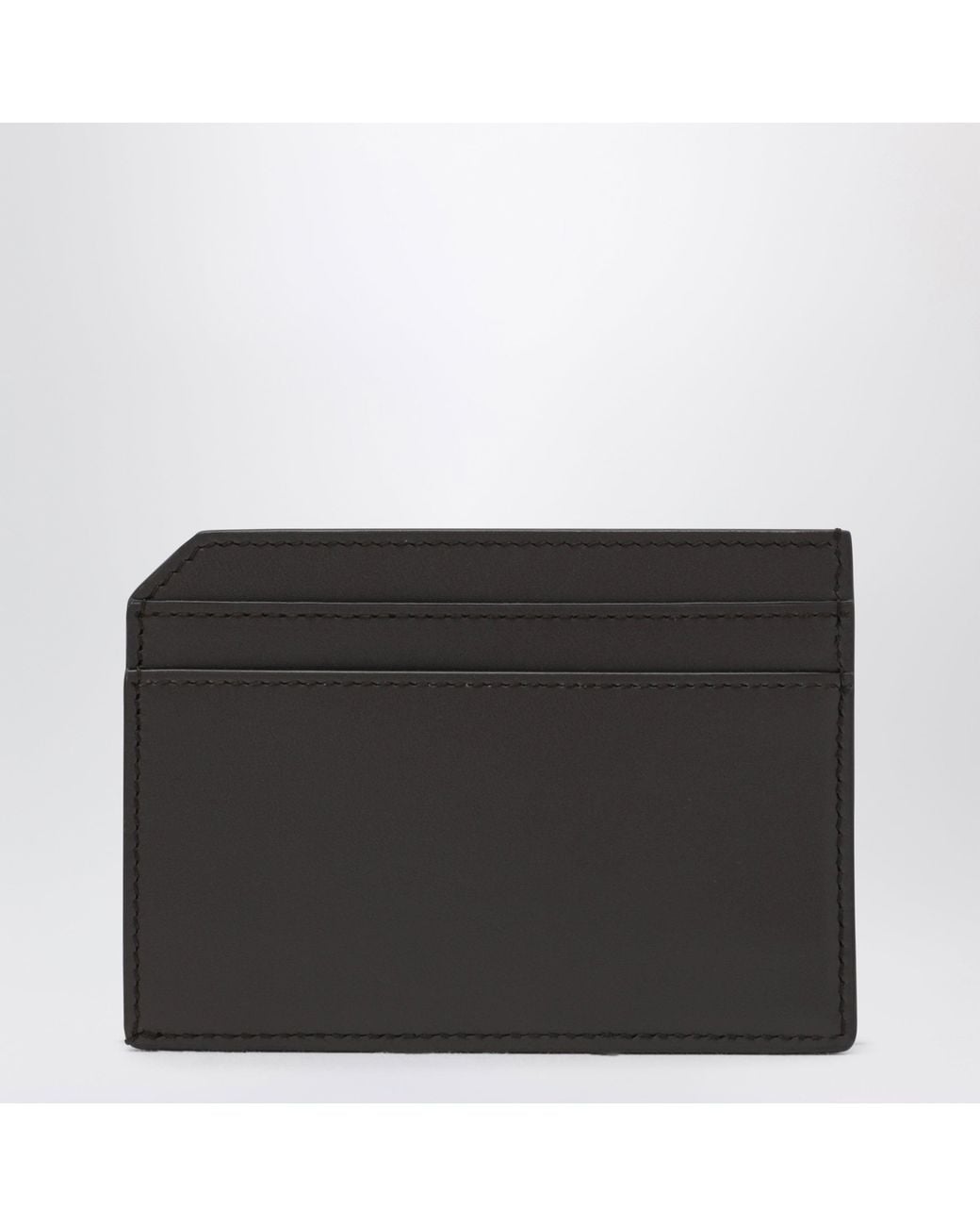 Saint Laurent Black Bicolor Leather Card Holder for men