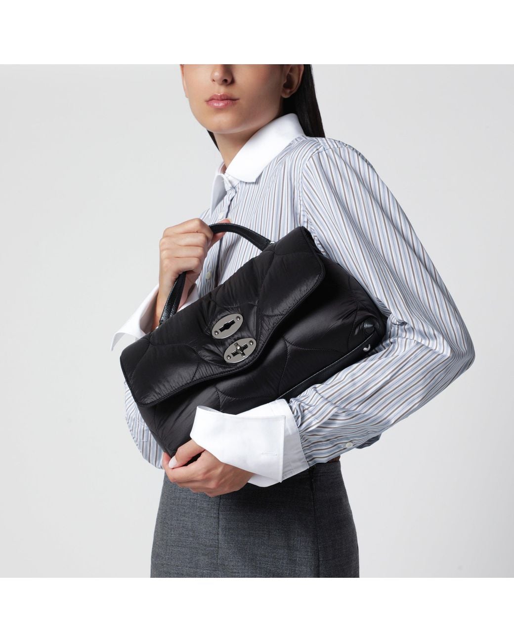 Zanellato Black Small Postina Bag