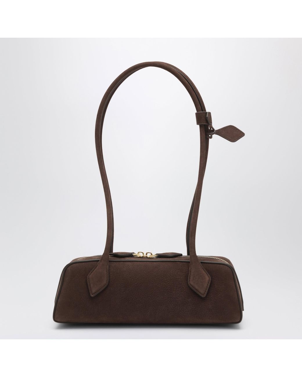 Alaïa Brown Le Teckel Small Nubuck Bag