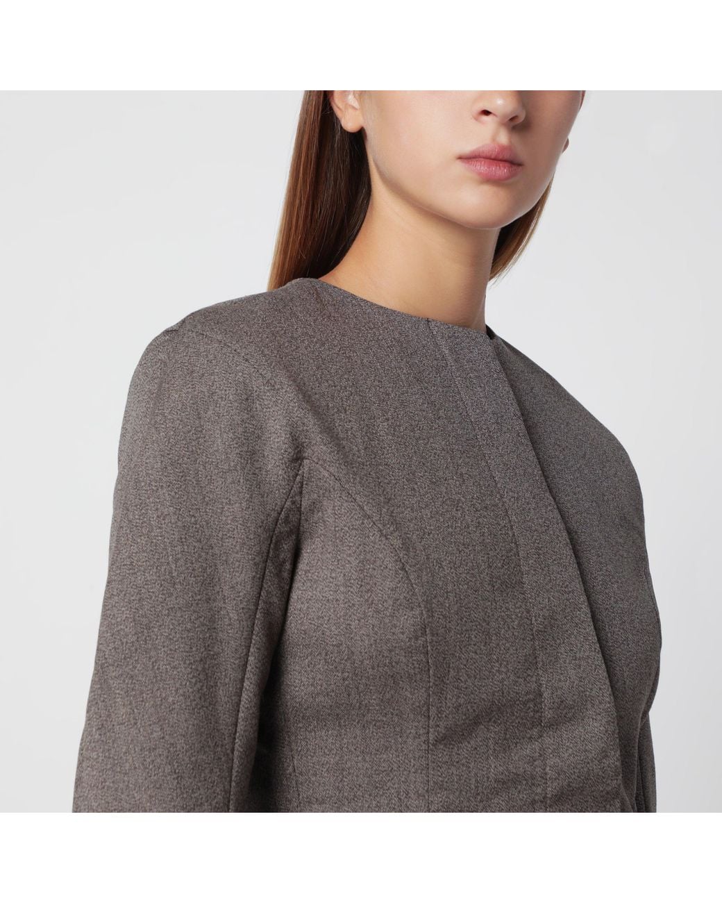 Jacquemus Gray Palmier Wool Jacket