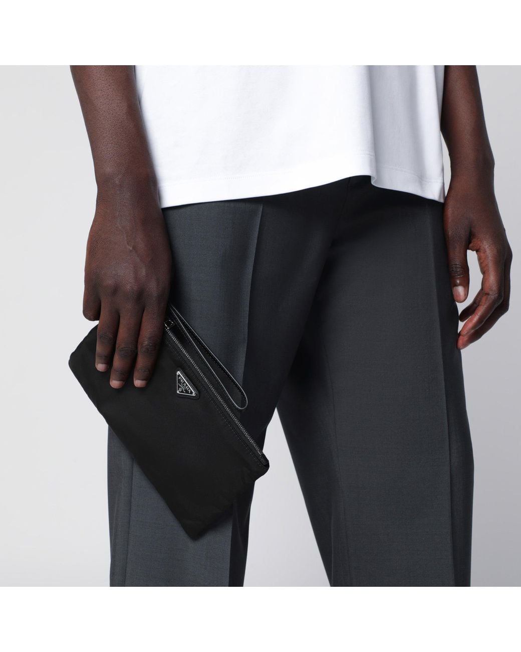 Prada Black Mera Pouch for men