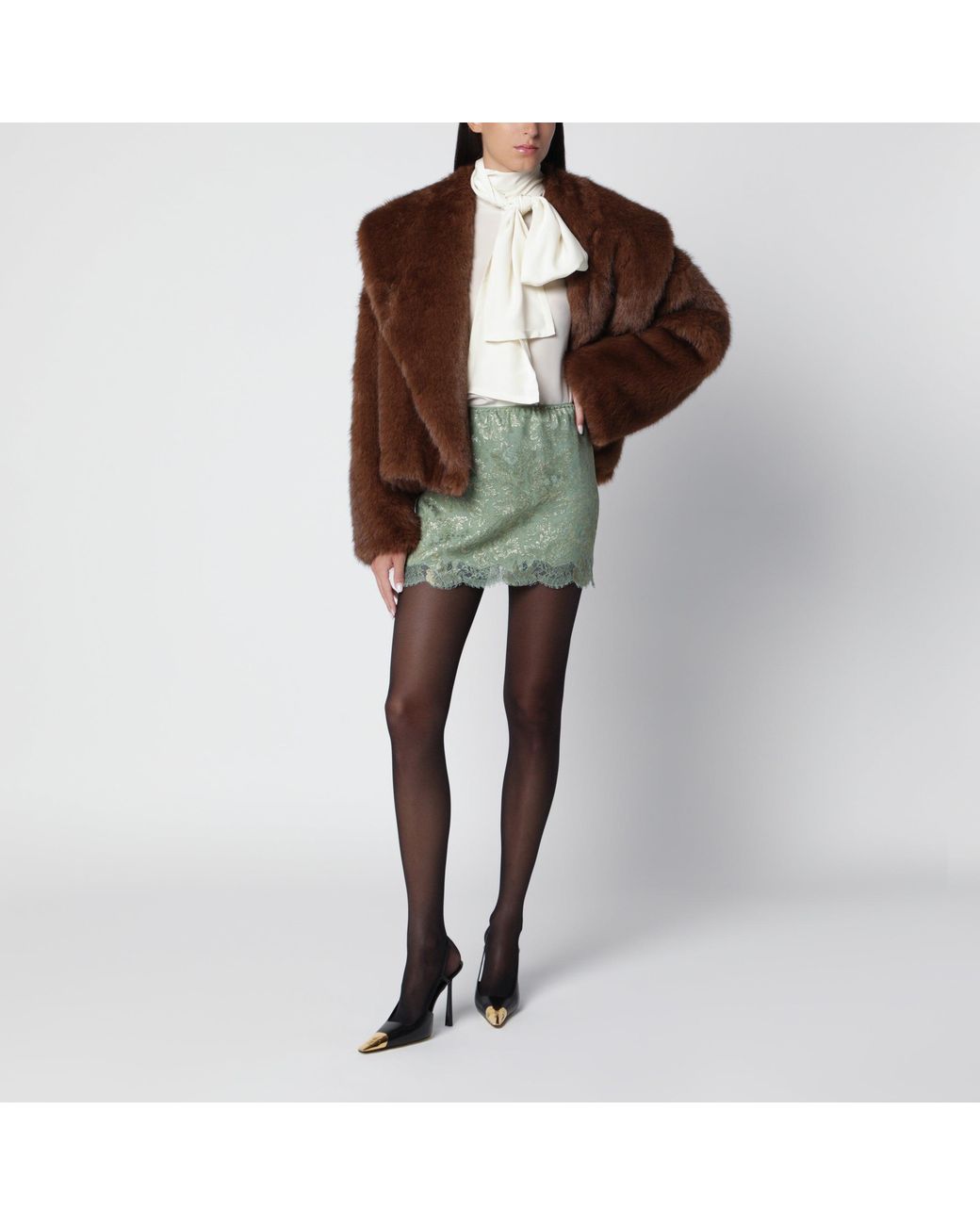 BB COUTURE Brown Farrah Short Jacket
