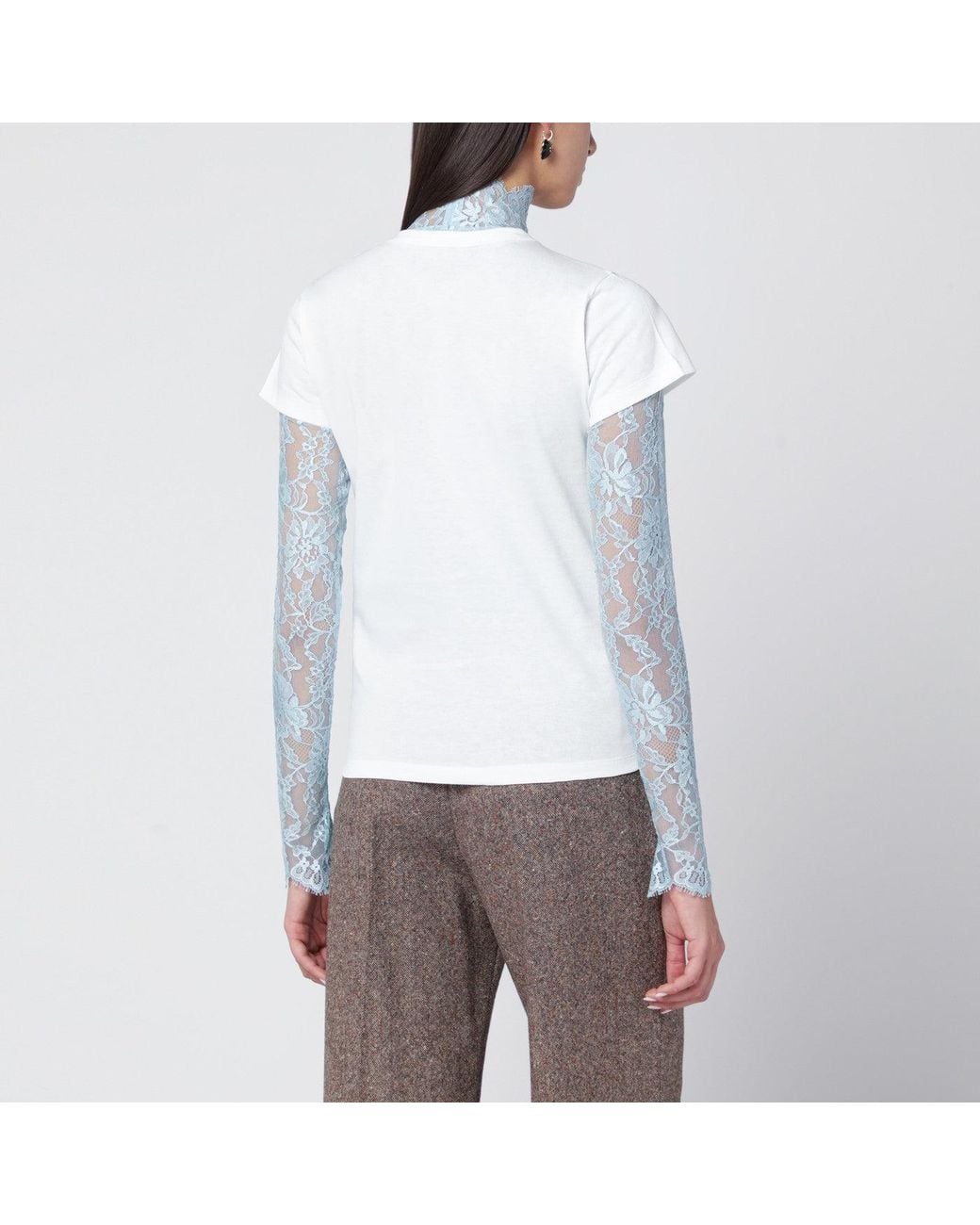 Valentino Gray T-Shirt With Apollon/Dionysus Print