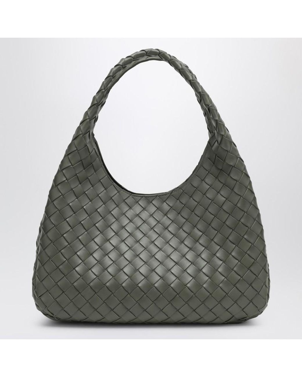 Bottega Veneta Gray Campana Tasche Mittelgroß