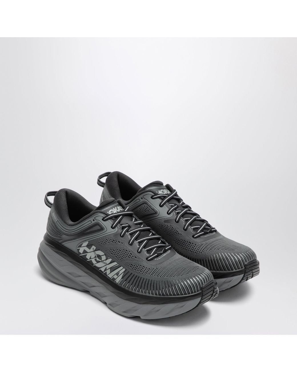 Hoka One One Black Bondi 7 Sneakers Outer Orbit Satellite for men