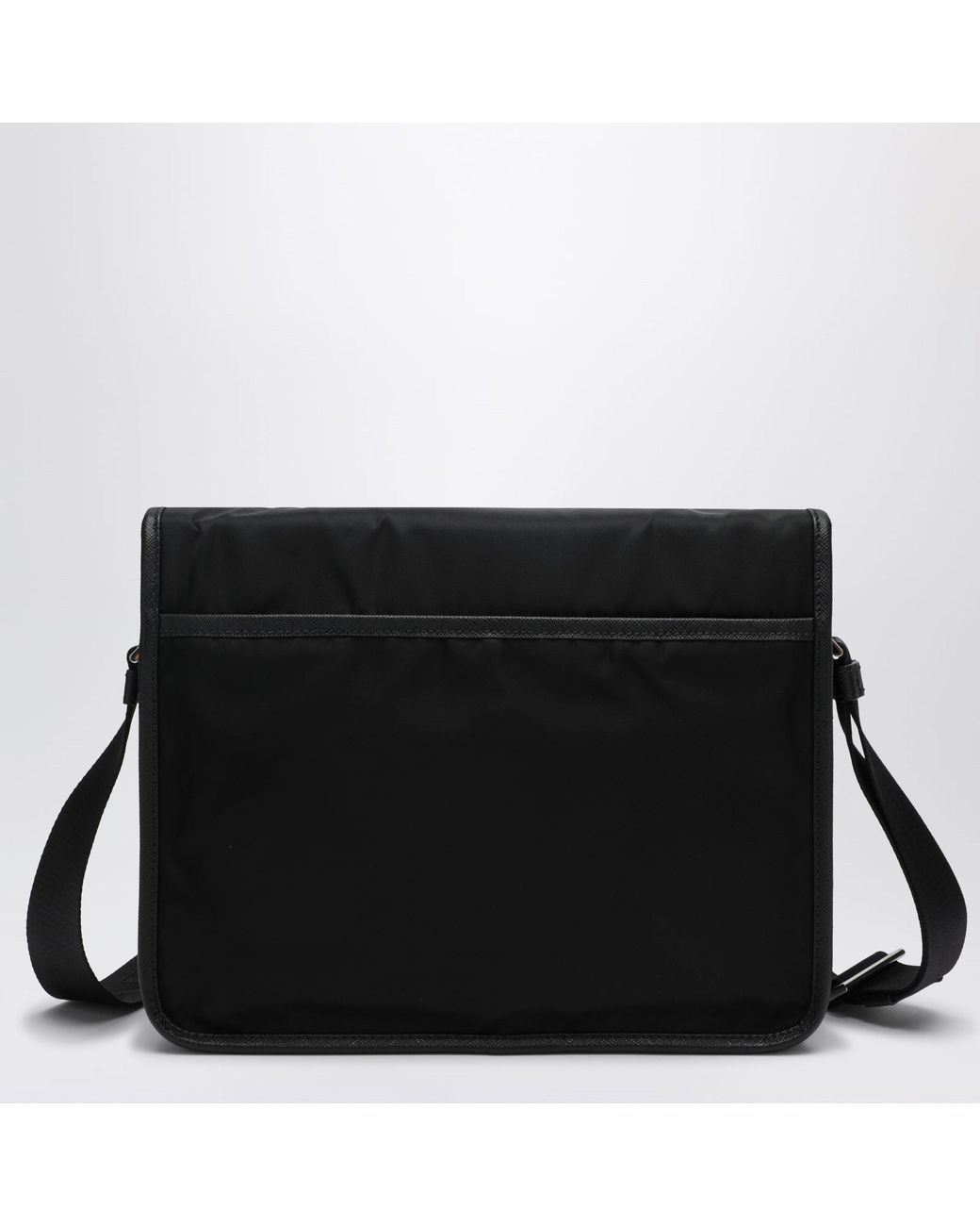 Prada Black Pattina Shoulder Bag for men
