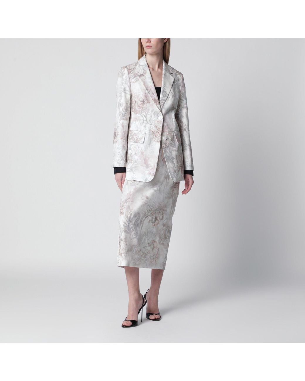 Max Mara White Slim Blazer