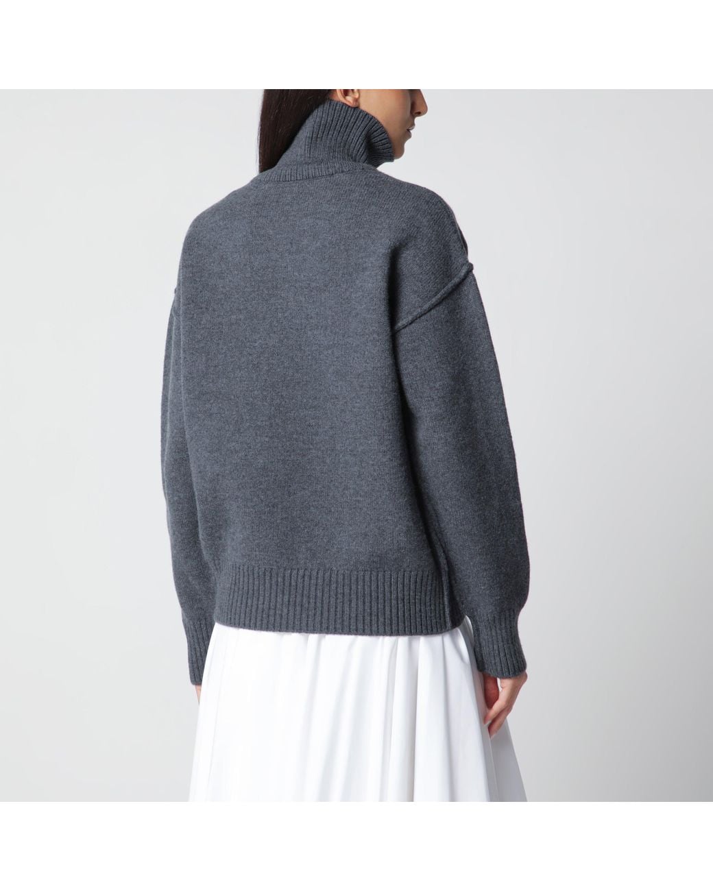 AMI Blue Ami De Coeur Sweater