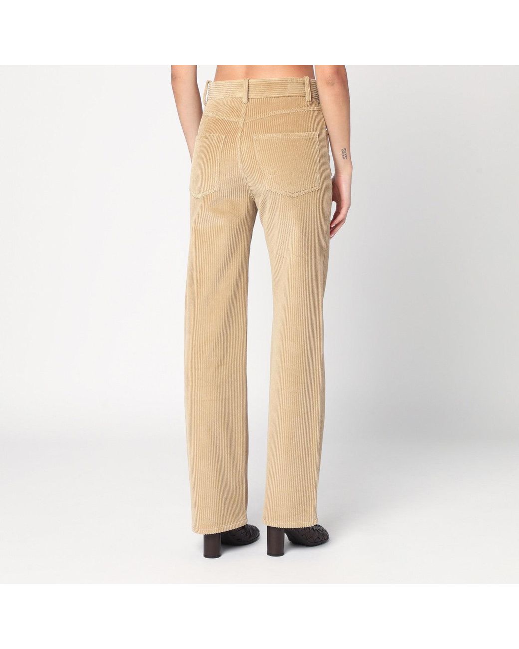 Bottega Veneta Natural Corduroy Trousers