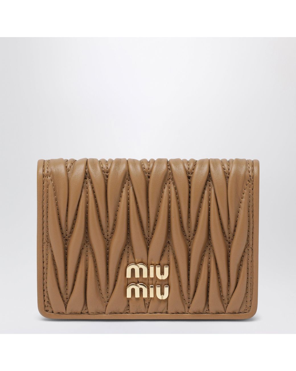 Miu Miu Brown Caramel Card Holder