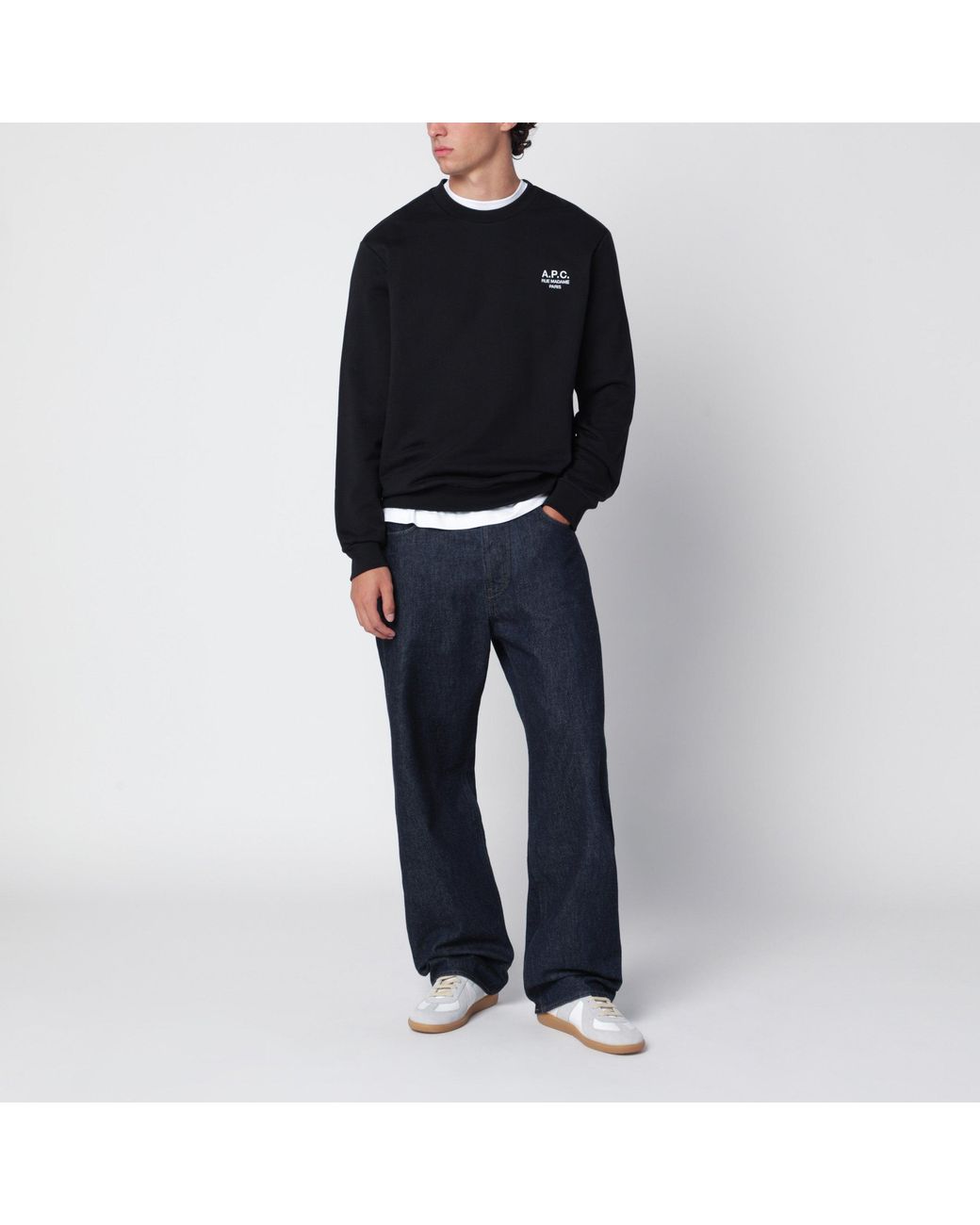 A.P.C. Black Rue Madame Sweatshirt for men