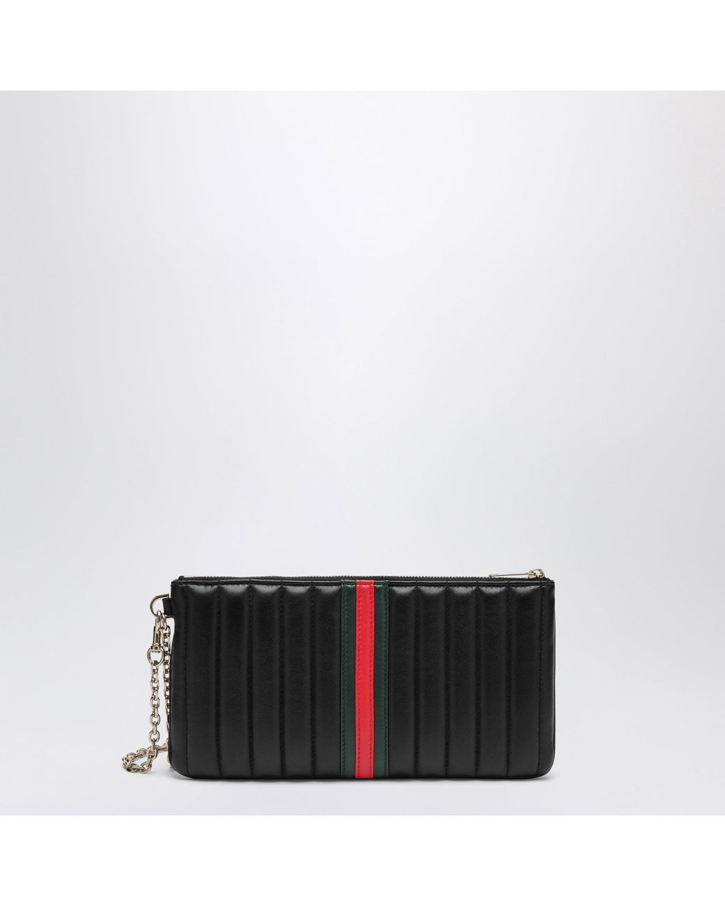 Gucci Black Gg Marmont Leather Pouch