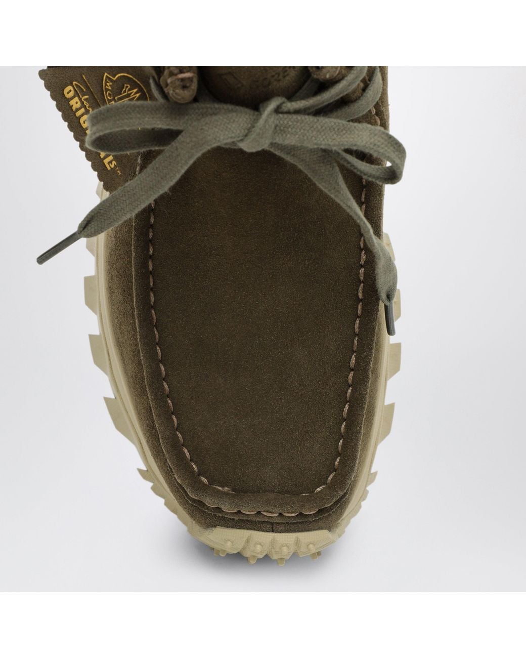Moncler Green Trailgrip Wallabee Gtx Suede Boots for men