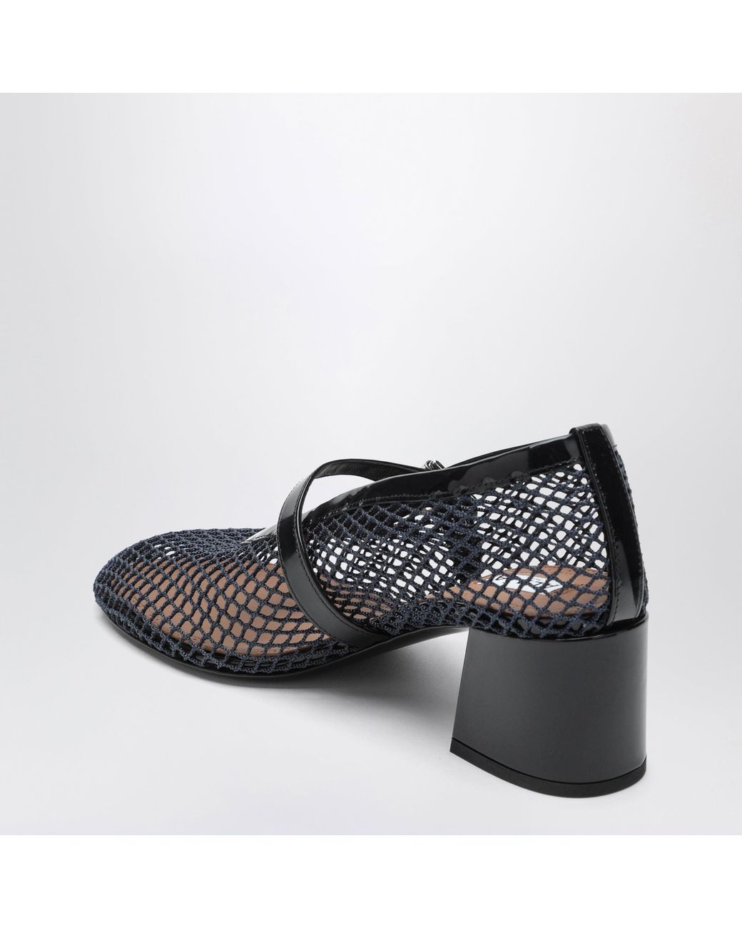 Alaïa Black Mary Jane 55 Midnight Mesh