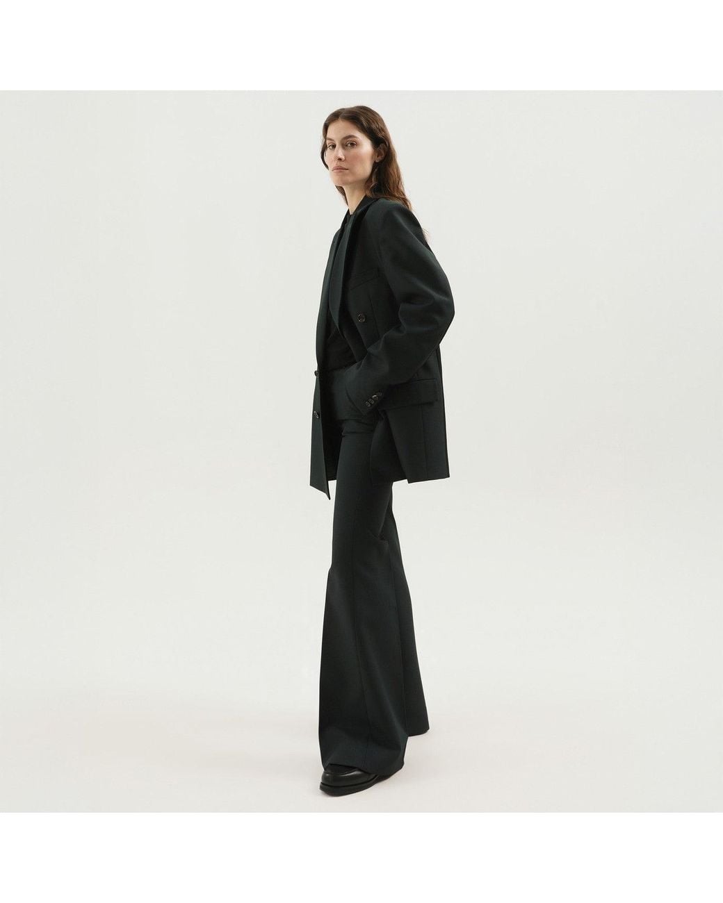 1989 STUDIO Black Dark Double Breasted Blazer