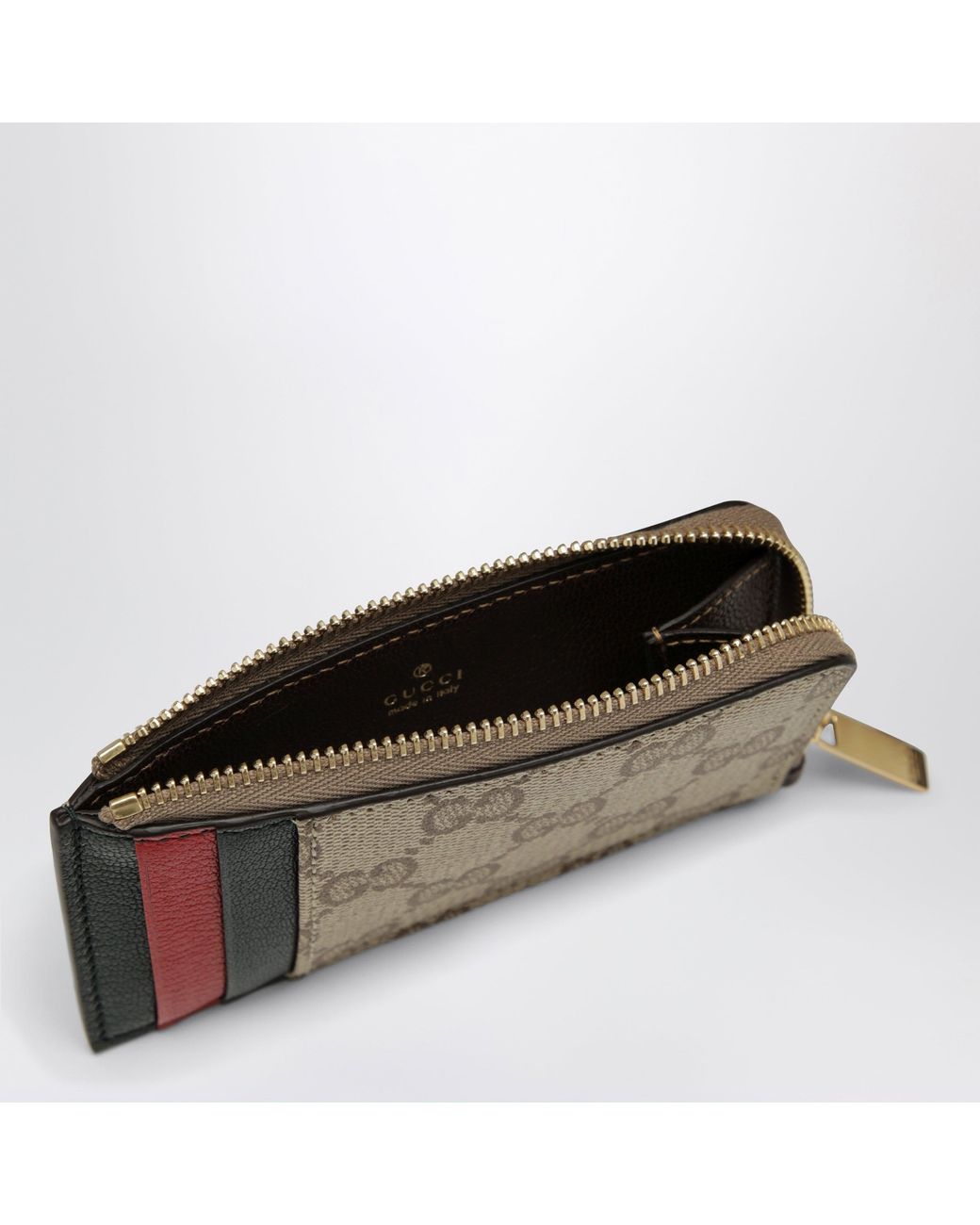 Gucci Natural Card Holder With Compartments