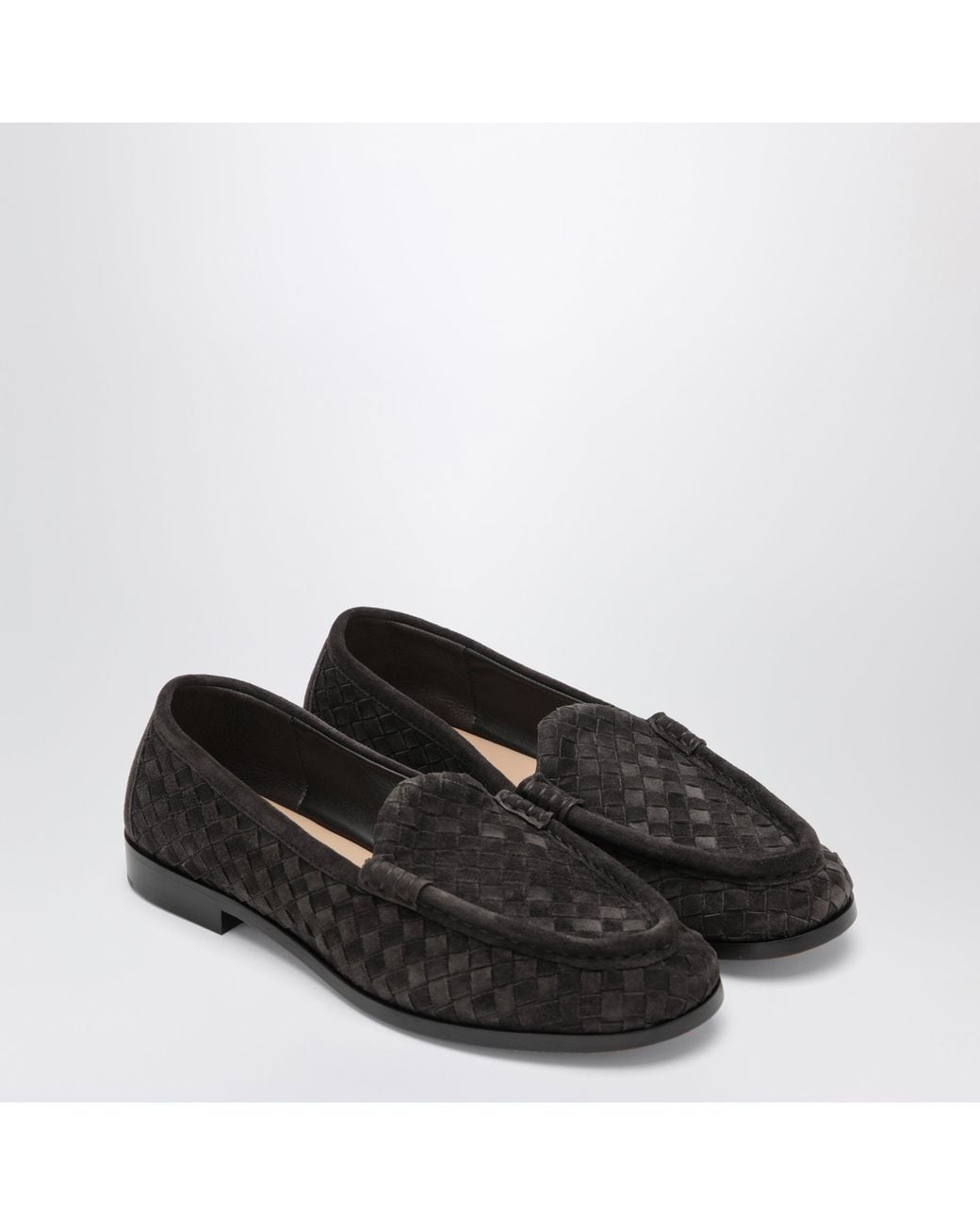 Bottega Veneta Black Espresso Silenzio Loafers