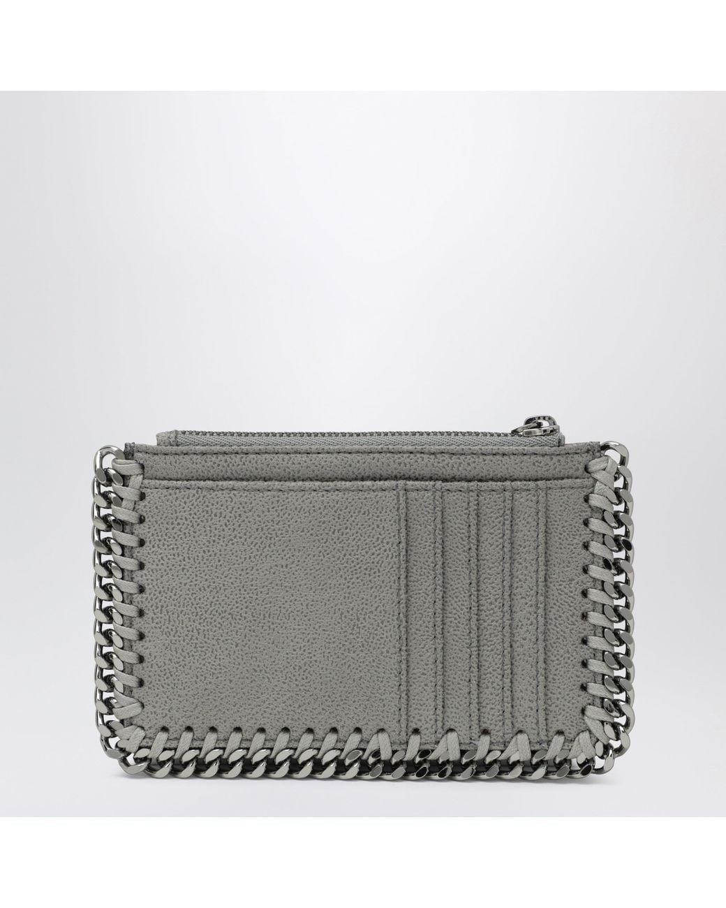 Stella McCartney Gray Light Falabella Card Holder