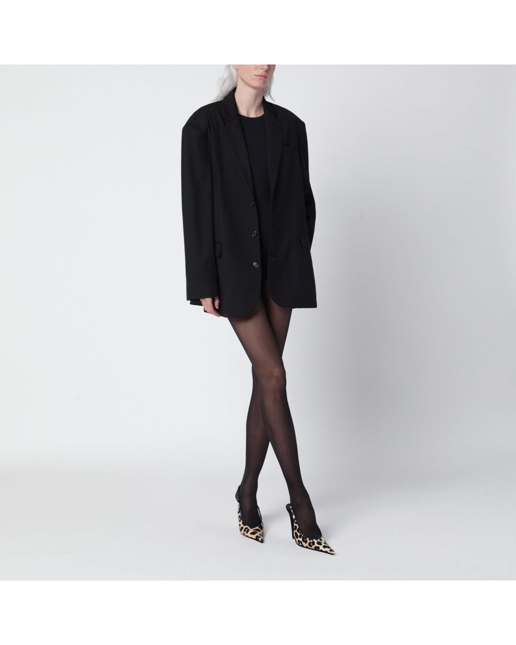 Frankie Shop Black Gelso Single-Breasted Jacket