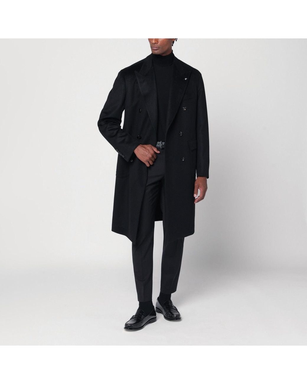 PT Torino Black Dieci Trousers for men