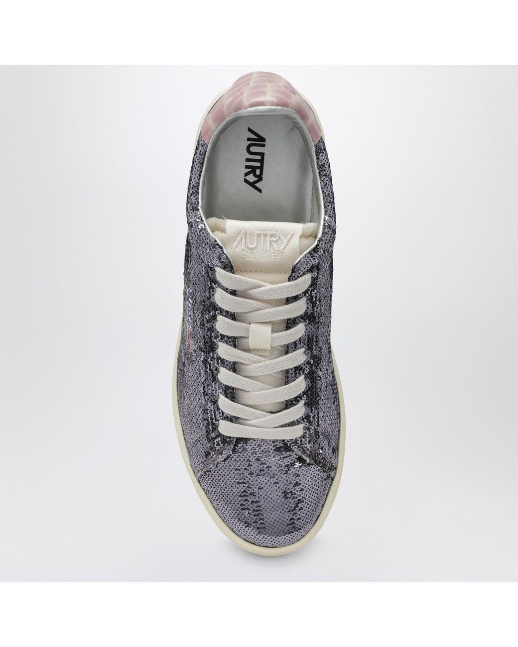 Sneaker Dallas Scintillante En Sequins Gris Autry en coloris Multicolor