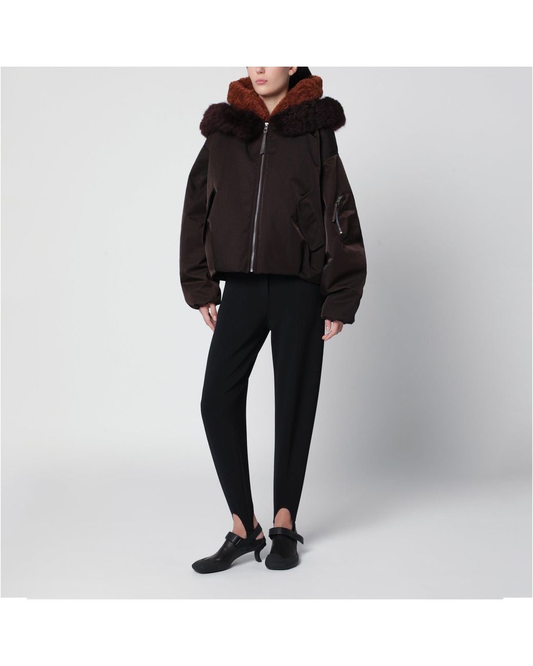 Bomber Marrone di Loewe in Black