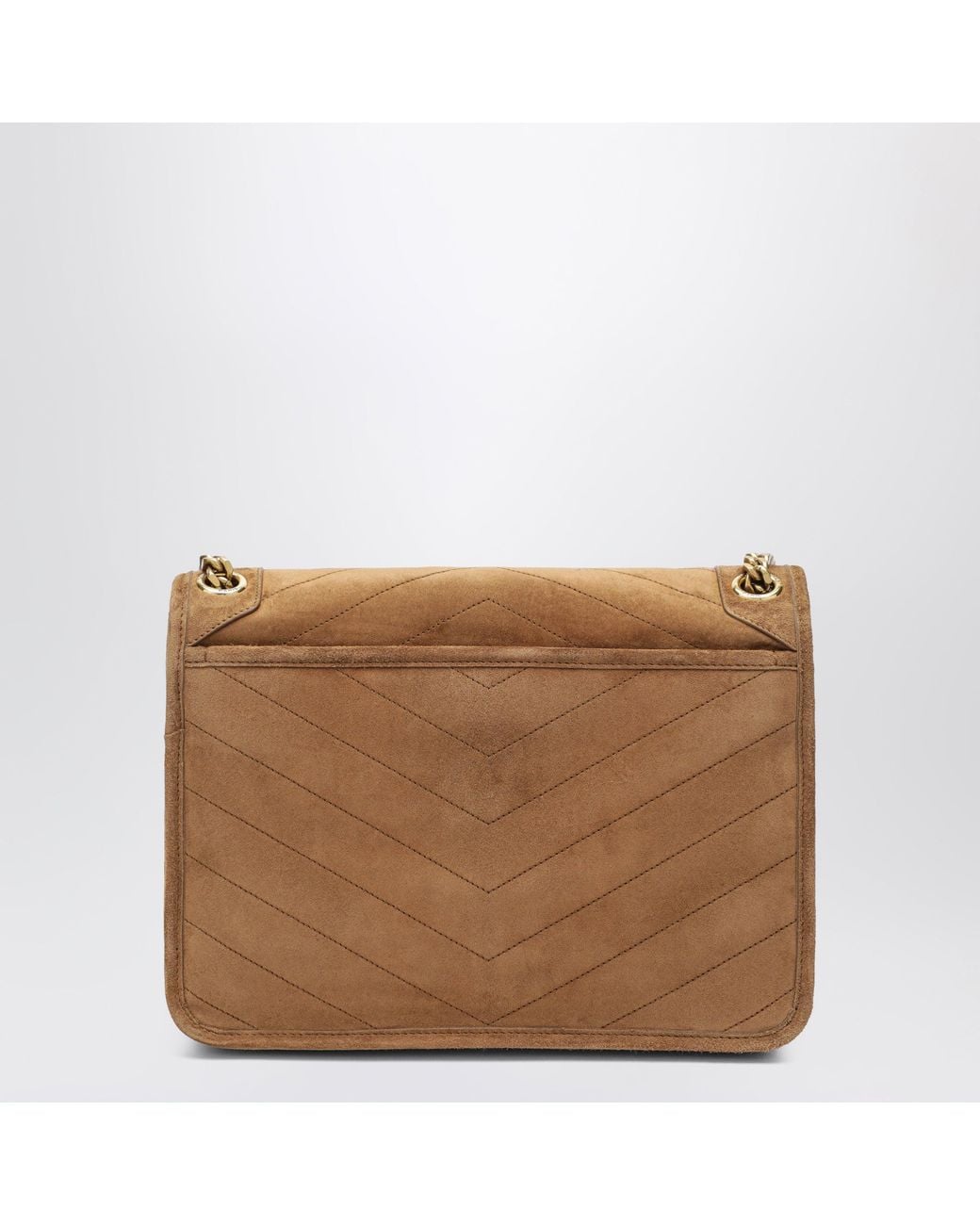 Saint Laurent Brown Niki Medium Cognac Caramel Suede Bag