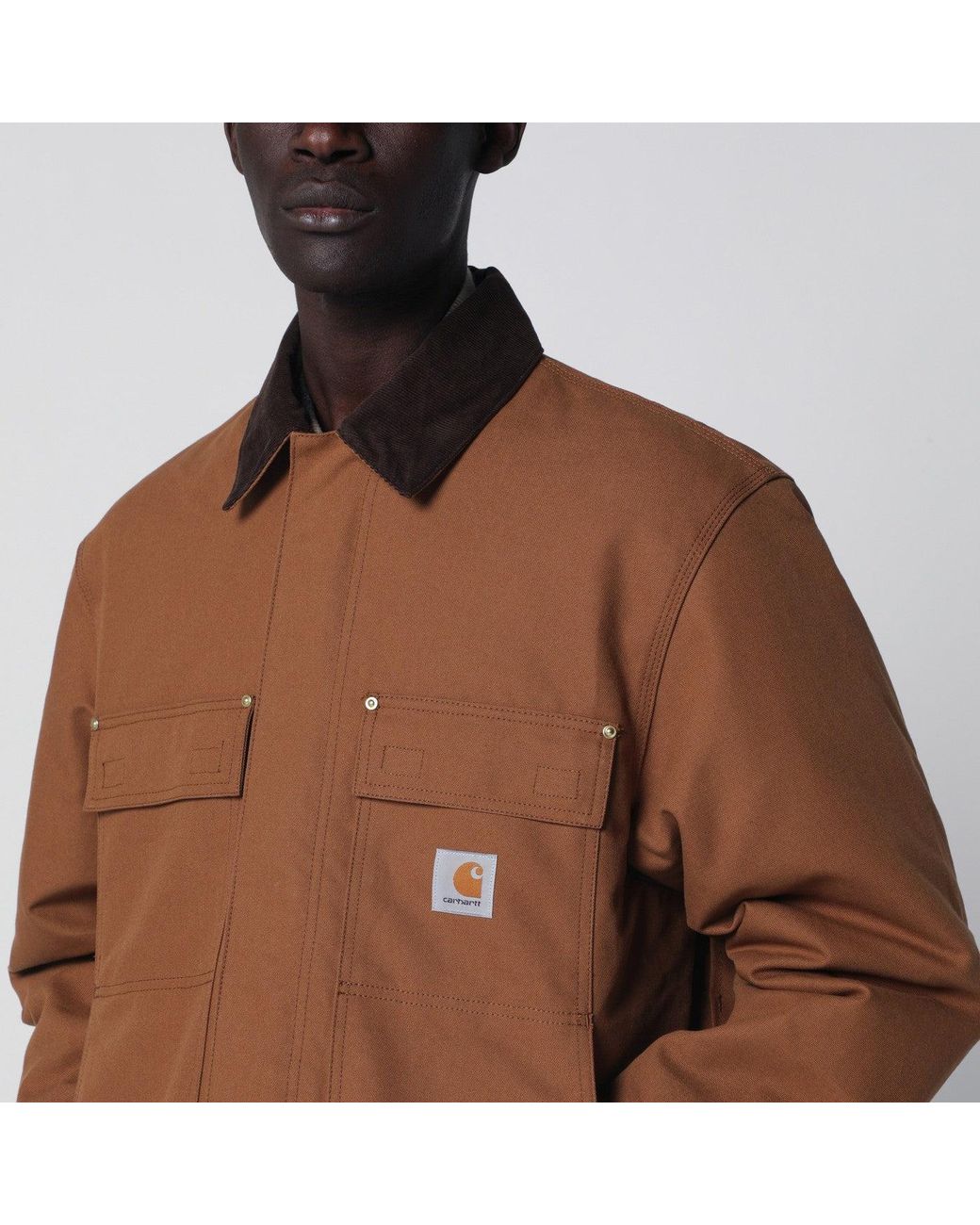 Carhartt Brown Og Arctic Coat Hamilton/Tobacco for men